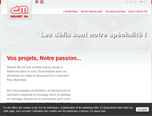 Tablet Screenshot of delmet.ch